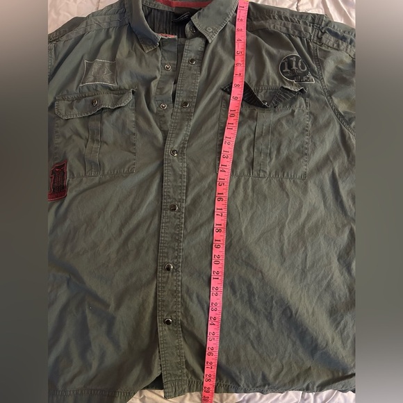 Harley-Davidson Grey Casual Button Down Shirt - Picture 2 of 7